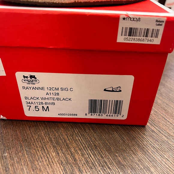 Coach Black and White Espadrille Flats! - Picture 2 of 4